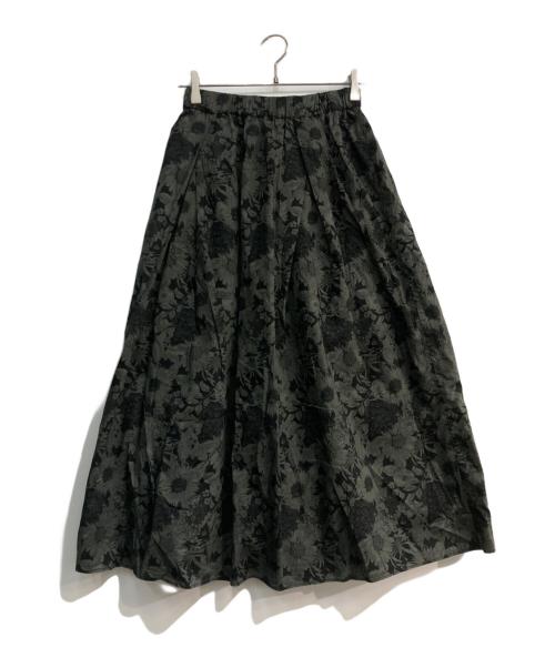KAGURE（カグレ）kagure (カグレ) リバティプリントスカート　GAA4-25M002 グレー サイズ:Freeの古着・服飾アイテム