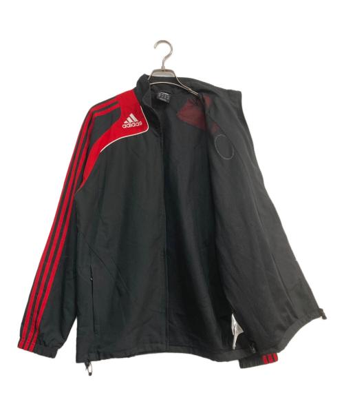 adidas（アディダス）adidas (アディダス) ジップジャケット　 ACミラン　074906 ブラック×レッド サイズ:Lの古着・服飾アイテム
