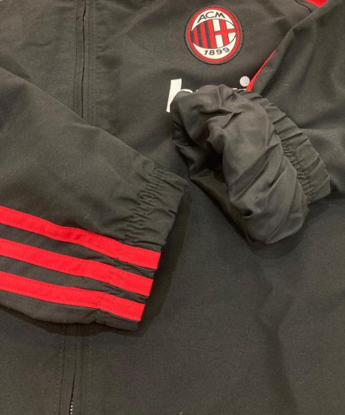 adidas（アディダス）adidas (アディダス) ジップジャケット　 ACミラン　074906 ブラック×レッド サイズ:Lの古着・服飾アイテム