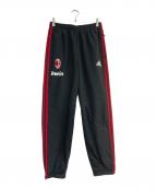 adidasアディダス）の古着「トラックパンツ　ACミラン　074906」｜ブラック×レッド