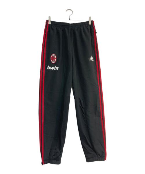 adidas（アディダス）adidas (アディダス) トラックパンツ　ACミラン　074906 ブラック×レッド サイズ:Lの古着・服飾アイテム