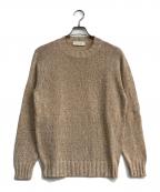 FILIPPO DE LAURENTIISフィリッポ・デ・ローレンティス）の古着「コットンクルーネックニット　3110-GC3MLB06」｜ベージュ