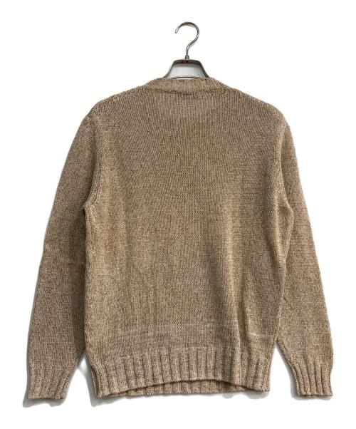FILIPPO DE LAURENTIIS（フィリッポ・デ・ローレンティス）FILIPPO DE LAURENTIIS (フィリッポ・デ・ローレンティス) コットンクルーネックニット　3110-GC3MLB06 ベージュ サイズ:48の古着・服飾アイテム