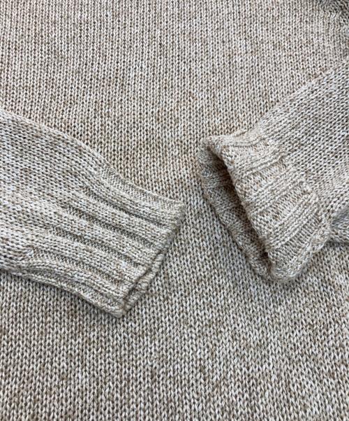 FILIPPO DE LAURENTIIS（フィリッポ・デ・ローレンティス）FILIPPO DE LAURENTIIS (フィリッポ・デ・ローレンティス) コットンクルーネックニット　3110-GC3MLB06 ベージュ サイズ:48の古着・服飾アイテム