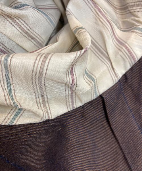 LARDINI（ラルディーニ）LARDINI (ラルディーニ) コットンリネンダブルブレストジャケット ネイビー サイズ:46の古着・服飾アイテム