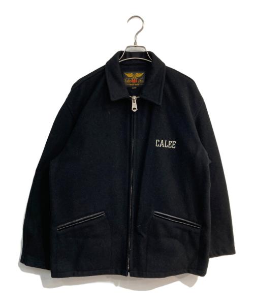 CALEE（キャリー）CALEE (キャリー) MELTON WOOL SPORTS TYPE JACKET　CL-23AW056 ブラック サイズ:Lの古着・服飾アイテム