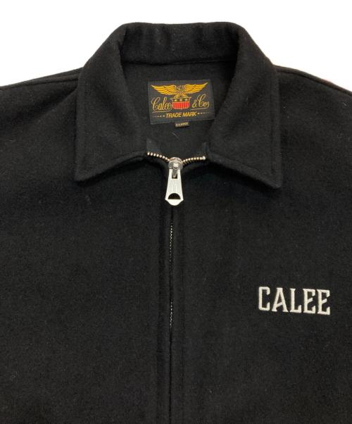 CALEE（キャリー）CALEE (キャリー) MELTON WOOL SPORTS TYPE JACKET　CL-23AW056 ブラック サイズ:Lの古着・服飾アイテム