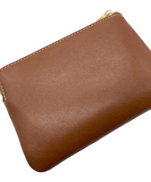 CELINE（セリーヌ）CELINE (セリーヌ) タン コイン＆カードポーチ キュイル トリオンフ ブラウンの古着・服飾アイテム