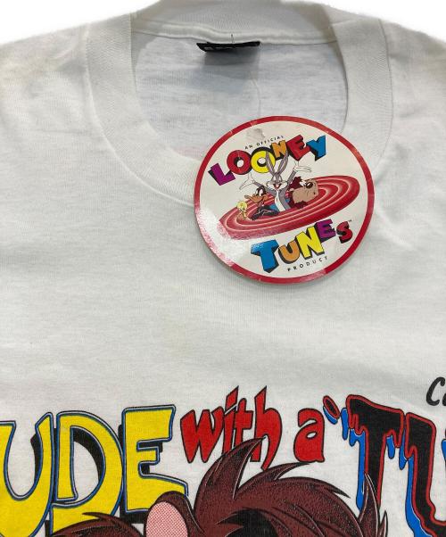 FRUIT OF THE LOOM（フルーツオブザルーム）FRUIT OF THE LOOM (フルーツオブザルーム) LOONEY TUNES (ルーニーチューンズ) プリントTシャツ 90‘S  ホワイト サイズ:XLの古着・服飾アイテム