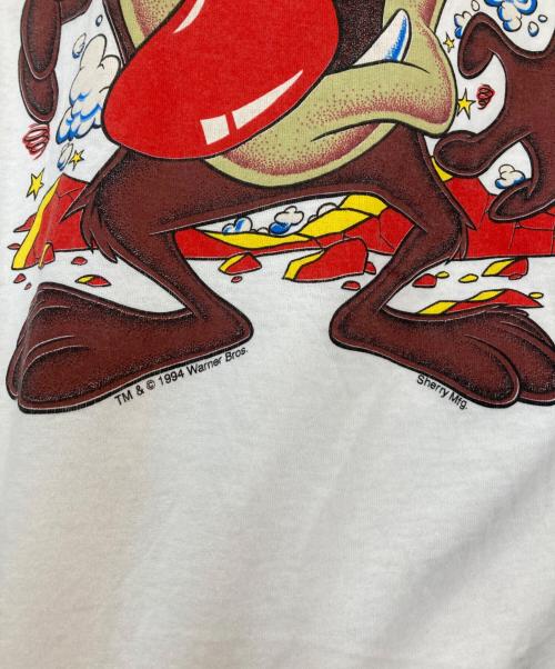 FRUIT OF THE LOOM（フルーツオブザルーム）FRUIT OF THE LOOM (フルーツオブザルーム) LOONEY TUNES (ルーニーチューンズ) プリントTシャツ 90‘S  ホワイト サイズ:XLの古着・服飾アイテム