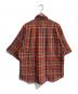 TOMORROW LAND (トゥモローランド) コットンリネン マドラスチェック ショートスリーブプルオーバーシャツ　63-05-22-05005 オレンジ×ブルー サイズ:XS：5000円