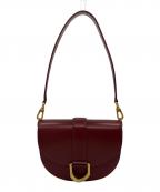 CHARLES & KEITHチャールズアンドキース）の古着「ガビーヌ レザーサドルバッグ」｜ボルドー