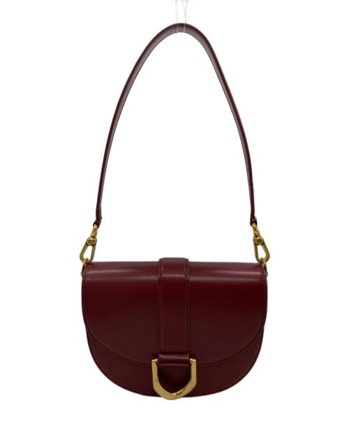CHARLES & KEITH（チャールズアンドキース）CHARLES & KEITH (チャールズ＆キース) ガビーヌ レザーサドルバッグ ボルドー サイズ:-の古着・服飾アイテム