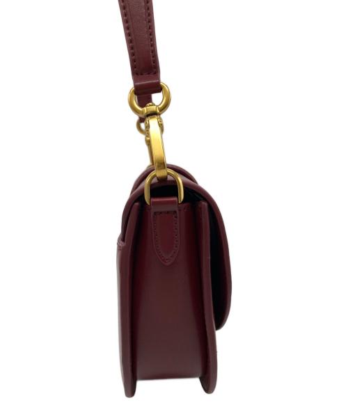 CHARLES & KEITH（チャールズアンドキース）CHARLES & KEITH (チャールズ＆キース) ガビーヌ レザーサドルバッグ ボルドー サイズ:-の古着・服飾アイテム
