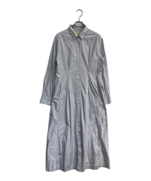Curensology（カレンソロジー）Curensology (カレンソロジー) ストライプシャツワンピース　CL109008ER ブルー サイズ:38の古着・服飾アイテム