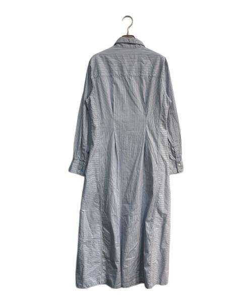 Curensology（カレンソロジー）Curensology (カレンソロジー) ストライプシャツワンピース　CL109008ER ブルー サイズ:38の古着・服飾アイテム