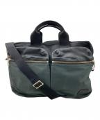 PAUL SMITHポールスミス）の古着「2WAYブリーフケース」｜ブラック×グリーン
