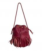 J&M DAVIDSONジェイ＆エム デヴィッドソン）の古着「カーニバルフリンジショルダーバッグ」｜レッド
