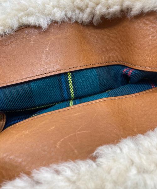 POLO RALPH LAUREN（ポロ・ラルフローレン）POLO RALPH LAUREN (ポロ・ラルフローレン) BELLPORT TOTE アイボリー×ブラウンの古着・服飾アイテム