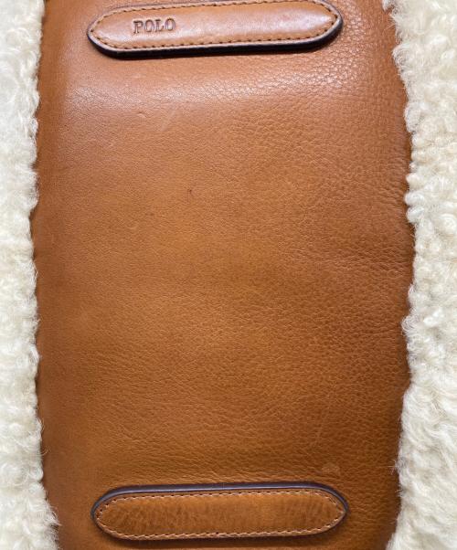 POLO RALPH LAUREN（ポロ・ラルフローレン）POLO RALPH LAUREN (ポロ・ラルフローレン) BELLPORT TOTE アイボリー×ブラウンの古着・服飾アイテム