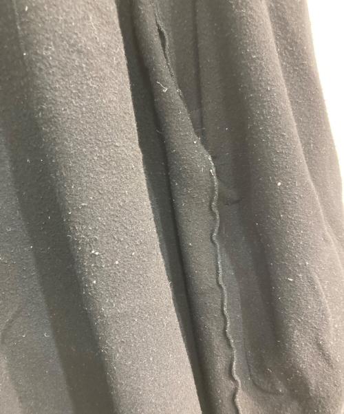 ATON（エイトン）ATON (エイトン) レザーポケットフードガウンコート ブラック サイズ:Freeの古着・服飾アイテム