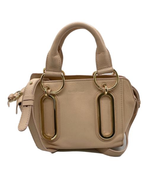 SEE BY CHLOE（シーバイクロエ）SEE BY CHLOE (シーバイクロエ) 2WAYレザーバッグ　04-15-84-65 ピンクの古着・服飾アイテム