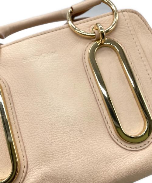 SEE BY CHLOE（シーバイクロエ）SEE BY CHLOE (シーバイクロエ) 2WAYレザーバッグ　04-15-84-65 ピンクの古着・服飾アイテム