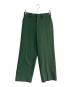 BEAUTY&YOUTH（ビューティーアンドユース）の古着「裏起毛バックゴムストレートパンツ　1614-299-5894」｜グリーン