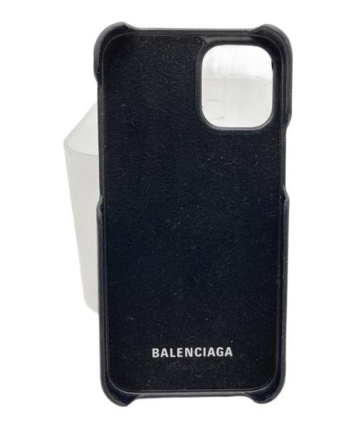 BALENCIAGA（バレンシアガ）BALENCIAGA (バレンシアガ) iPhone12mini ケース　651775 ブラック サイズ:-の古着・服飾アイテム