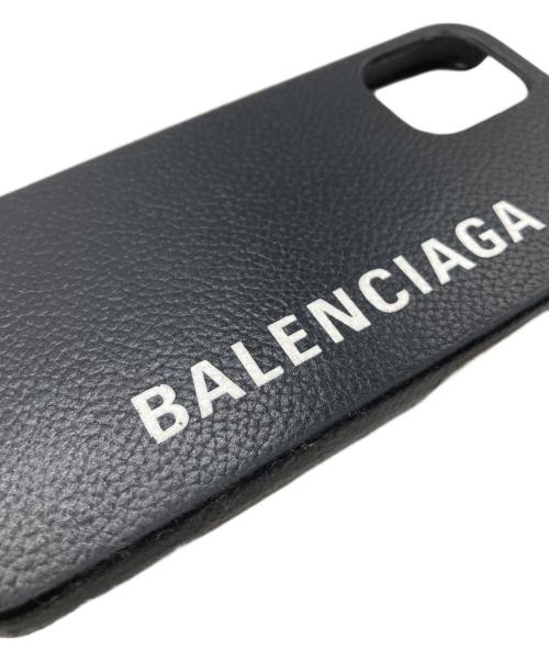BALENCIAGA（バレンシアガ）BALENCIAGA (バレンシアガ) iPhone12mini ケース　651775 ブラック サイズ:-の古着・服飾アイテム
