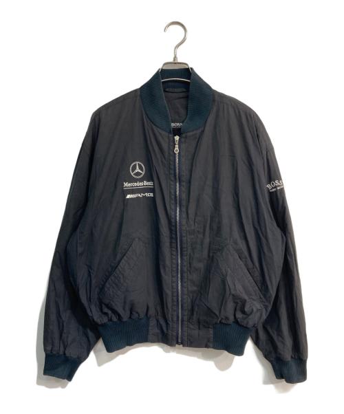 BOSS HUGO BOSS（ボス ヒューゴボス）BOSS HUGO BOSS (ボス ヒューゴボス) Mercedes Benz (メルセデスベンツ) MA-1ジャケット　00-0990 ネイビー サイズ:Sの古着・服飾アイテム