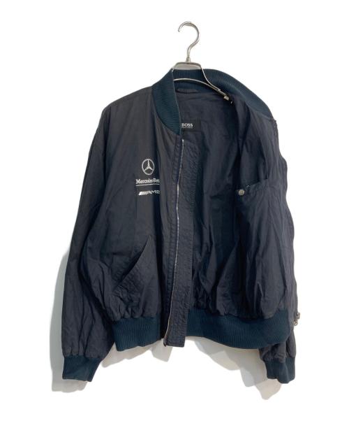 BOSS HUGO BOSS（ボス ヒューゴボス）BOSS HUGO BOSS (ボス ヒューゴボス) Mercedes Benz (メルセデスベンツ) MA-1ジャケット　00-0990 ネイビー サイズ:Sの古着・服飾アイテム