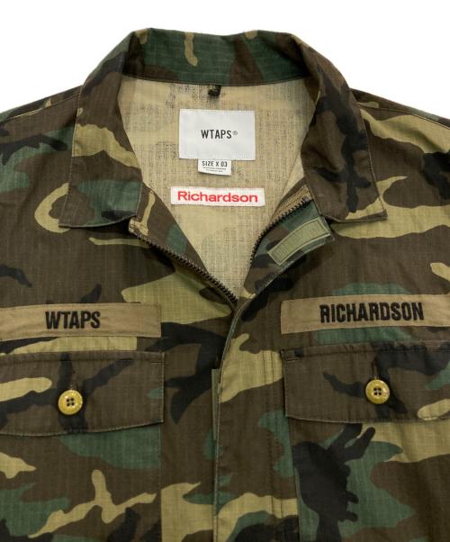 WTAPS（ダブルタップス）WTAPS (ダブルタップス) Richardson (リチャードソン) BUDS RIPSTOP L/S CAMO　202BRRID カーキ×ブラウン サイズ:03の古着・服飾アイテム