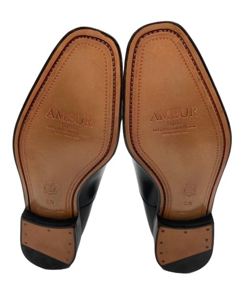 AMBUR（アンバー）AMBUR (アンバー) ストレートチップシューズ ブラック サイズ:8 1/2の古着・服飾アイテム
