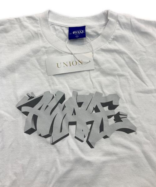 AWAKE（アウェイク）AWAKE (アウェイク) プリントTシャツ ホワイト サイズ:M 未使用品の古着・服飾アイテム