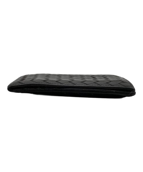 BOTTEGA VENETA（ボッテガベネタ）BOTTEGA VENETA (ボッテガベネタ) イントレチャート二つ折り財布　113112V4651 ブラウンの古着・服飾アイテム