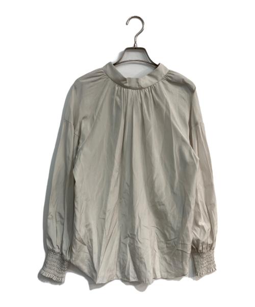 TIARA（ティアラ）TIARA (ティアラ) ヴィンテージサテンブラウス　A0133FB ベージュ サイズ:Free 未使用品の古着・服飾アイテム