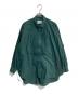 MIDIUMISOLID（ミディウミソリッド）の古着「コットン ピンタックワイドシャツ」｜グリーン