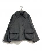 mizuiro-indミズイロインド）の古着「ウール混ショートジャケット」｜グレー