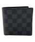 LOUIS VUITTON（ルイ ヴィトン）の古着「ポルトフォイユ・マルコ NM　ダミエ・グラフィット　N63336」｜ブラック