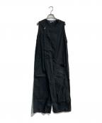 universal tissuユニバーサルティシュ）の古着「タイプライター オリガミオールインワン　UT180PT029」｜ブラック