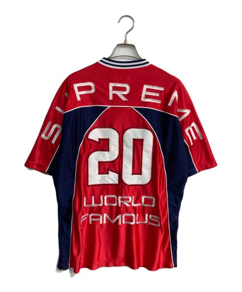 SUPREME（シュプリーム）Supreme (シュプリーム) Paneled Football Jersey	20AW  レッド サイズ:Mの古着・服飾アイテム