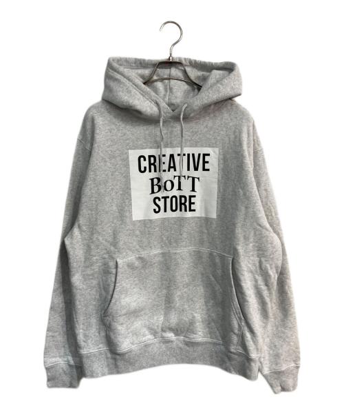 BoTT（ボット）BoTT (ボット) Creative drug store (クリエイティヴドラッグストア) プルオーバーパーカー グレー サイズ:Lの古着・服飾アイテム