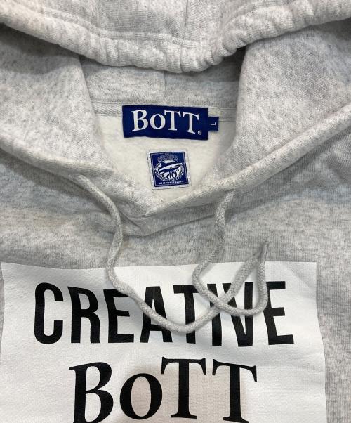 BoTT（ボット）BoTT (ボット) Creative drug store (クリエイティヴドラッグストア) プルオーバーパーカー グレー サイズ:Lの古着・服飾アイテム