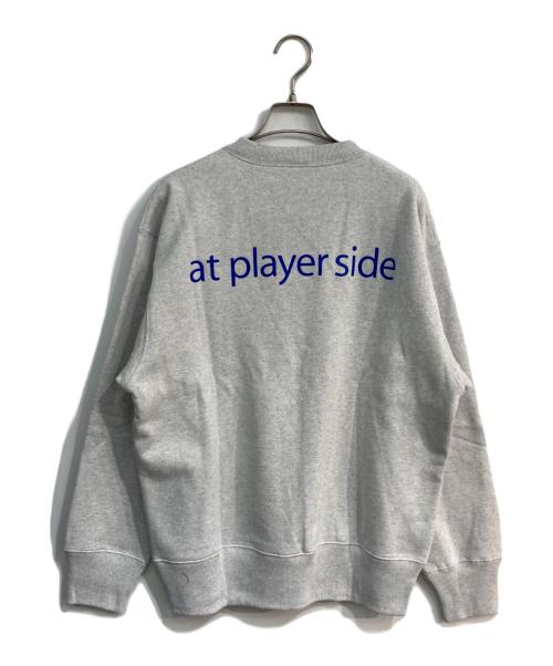 Huber Store（ヒューバーストア）Huber Store (ヒューバーストア) プリンターロゴクルーネックスウェット グレー サイズ:Sの古着・服飾アイテム