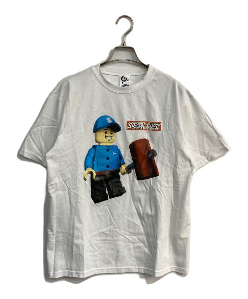 SPECIAL GUEST（スペシャルゲスト）SPECIAL GUEST (スペシャルゲスト) Block Figure Tee ホワイト サイズ:Lの古着・服飾アイテム