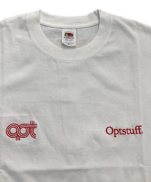 OPTSTUFF（オプトスタフ）Optstuff (オプトスタフ) FRUIT OF THE LOOM (フルーツオブザルーム) PACK TEE ホワイト サイズ:Mの古着・服飾アイテム