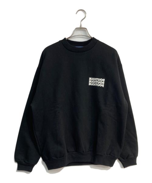 BOUTIQUE（ブティック）BOUTIQUE (ブティック) BOUTIQUE CREW NECK SWEAT　BQ010 ブラック サイズ:L 未使用品の古着・服飾アイテム