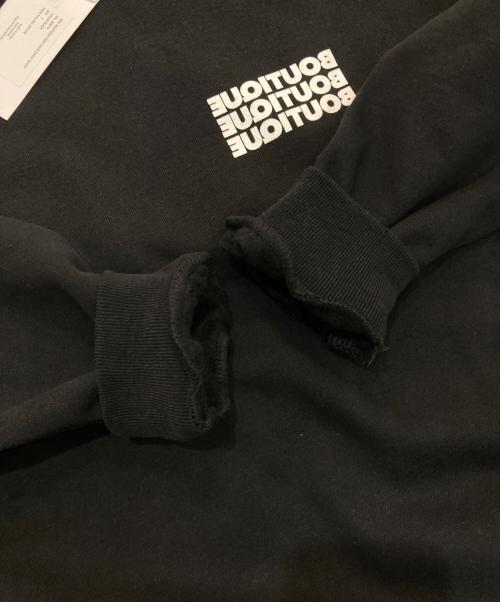 BOUTIQUE（ブティック）BOUTIQUE (ブティック) BOUTIQUE CREW NECK SWEAT　BQ010 ブラック サイズ:L 未使用品の古着・服飾アイテム