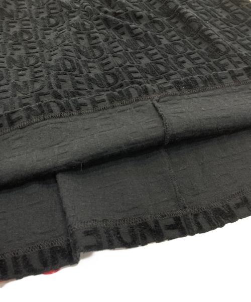 FENDI（フェンディ）FENDI (フェンディ) パイル地ロゴスカート　16-421 ブラック サイズ:40の古着・服飾アイテム